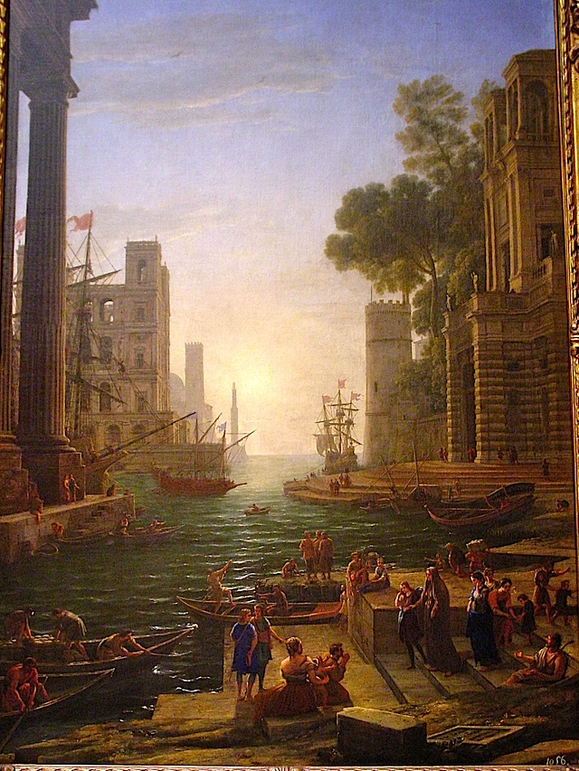 Embarkation of St. Paula Romana at Ostia by Claude Lorrain