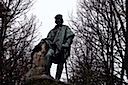 Statue of some guy in a park