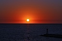 Puerto Vallarta at sunset.