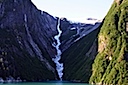 Frozen waterfall